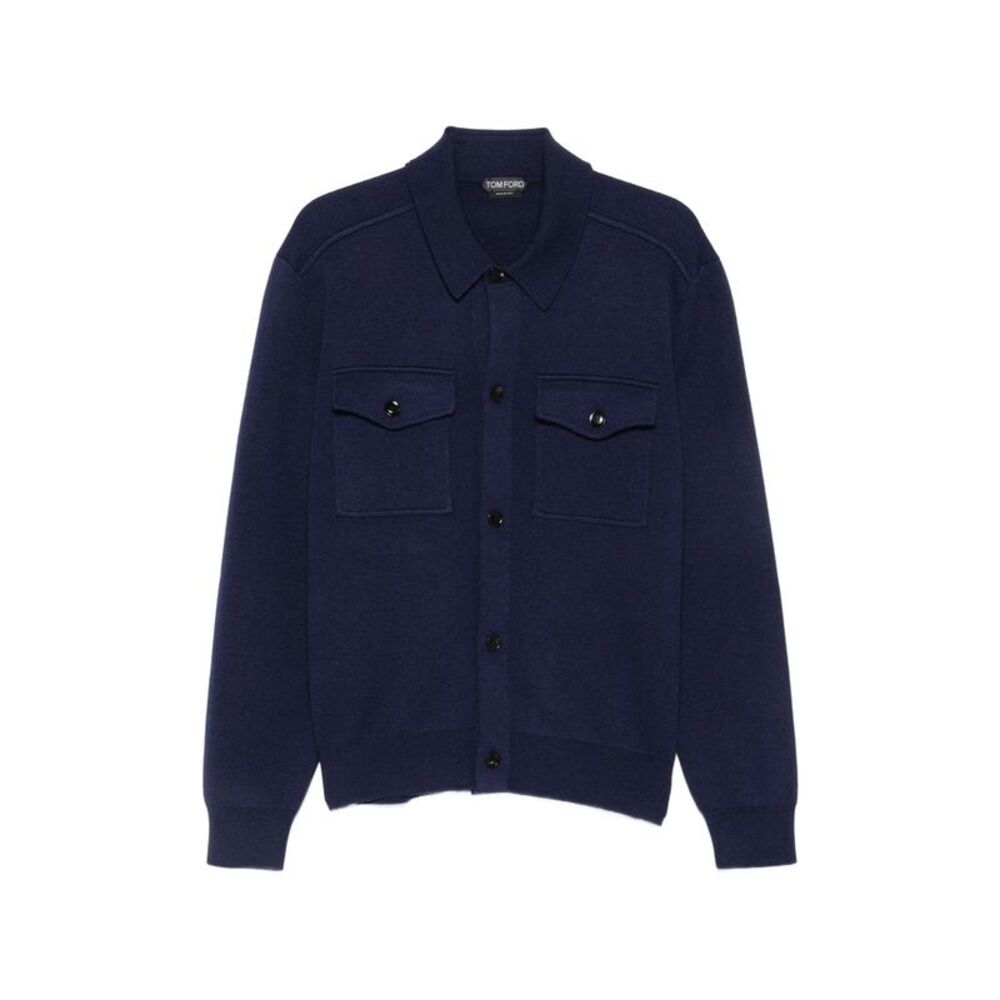 Tom Ford Blue Jackets - Shirt Jackets Men